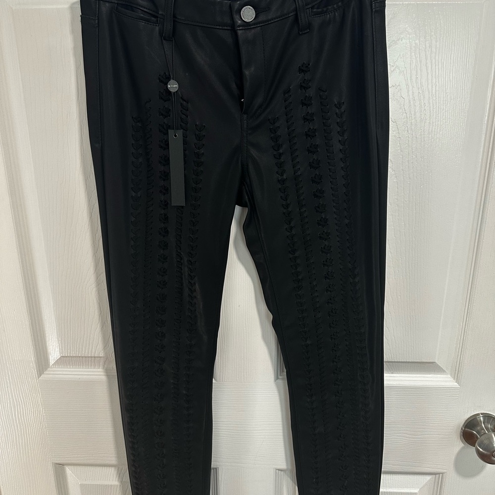 Blank NYC Black Skinny Faux Leather Pants